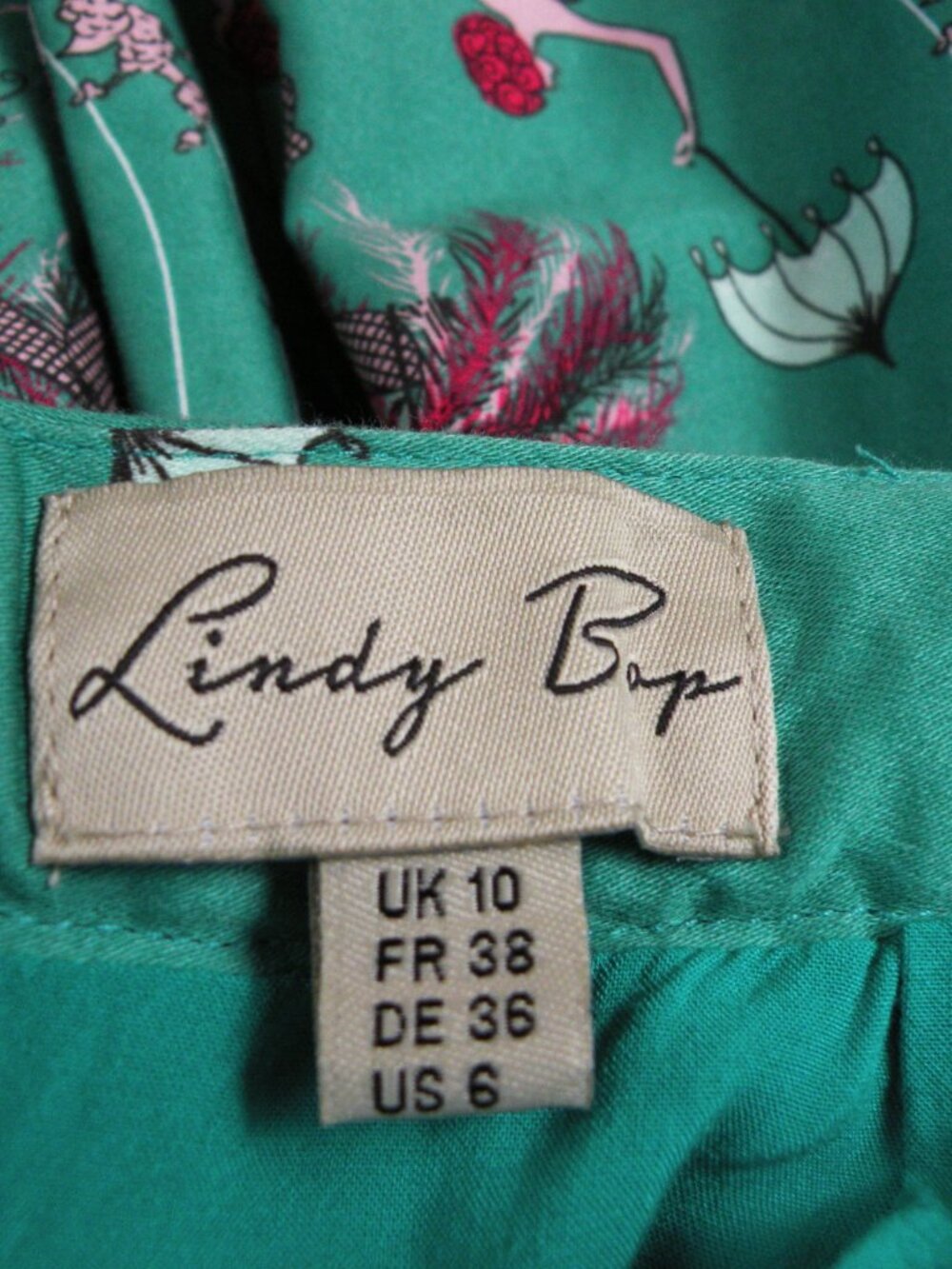 Lindy Bop Casey Circus Print Full Circle Swing Pleated Skirt 6 - Picture 6 of 7